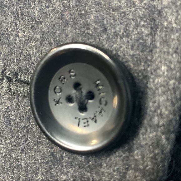 MICHAEL Michael Kors Wool Blend Peacoat Double Breasted in Dark Grey,.Size S. - Picture 8 of 11